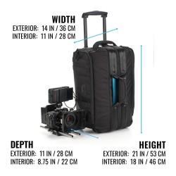 Tenba Maleta Cineluxe V2 21 Negra | Maleta de transporte profesional para cámaras de cine y video