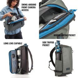 Tenba Bolsa de Hombro Solstice V2 16L Gris | Bandolera fotográfica acolchada de gran capacidad