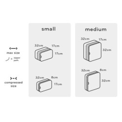 Peak Design Packing Cube Talla M Gris Estuche | Cubo de embalaje de tamaño medio para ropa o accesorios de viaje
