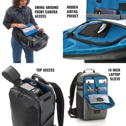Tenba Mochila Solstice V2 20L Gris | Mochila fotográfica ligera y funcional