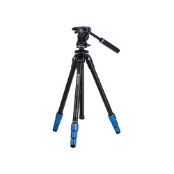 Benro Trípode Slim Video con Cabeza S2C | trípode de vídeo | trípode con rótula de bola | trípode para grabación con cámara DSLR