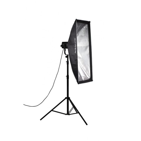 Nanlite Caja de Luz Asimétrica 45x110cm Bowens | softbox asimetrico | caja luz direccional | softbox rectangular control derrame