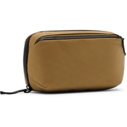 Peak Design Wash Pouch Coyote | ESTUCHE/NECESER de viaje expandible para artículos de higiene o accesorios de cámara