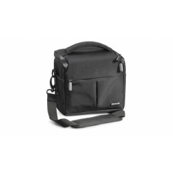 Cullmann Málaga Vario 400 Negra | Bolsa de hombro resistente al agua para cámaras DSLR y accesorios