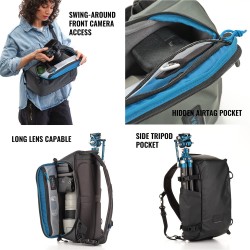 Tenba Bolsa de Hombro Solstice V2 12L Negra | Bolsa fotográfica espaciosa y ergonómica