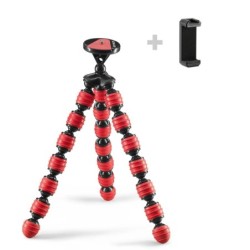 Cullmann Mini Trípode Alpha 380 Móvil Rojo | trípode portátil | trípode para móvil