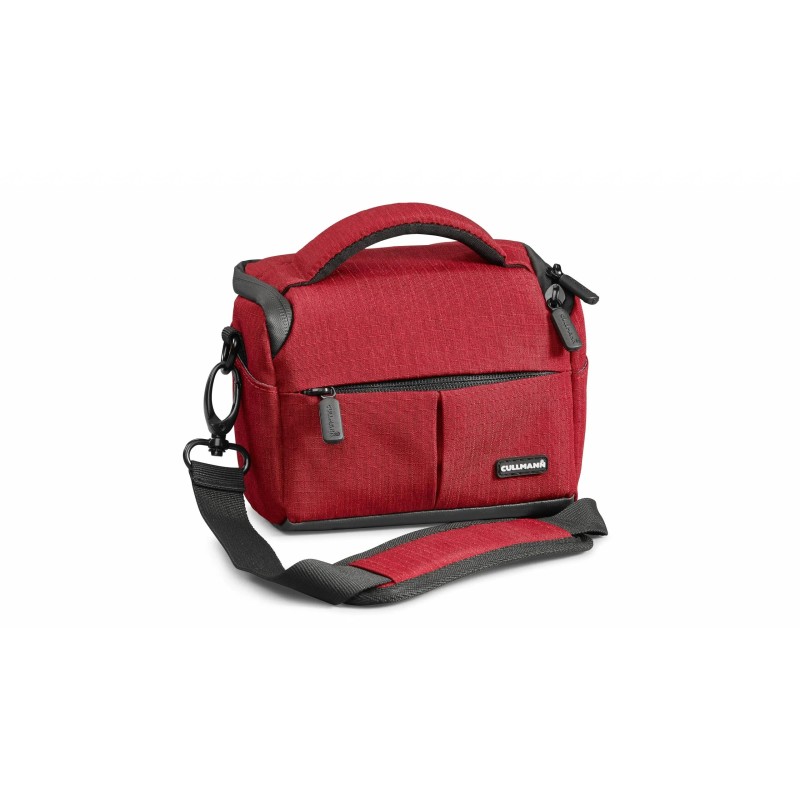 Cullmann Málaga Vario 200 Rojo | Bolsa acolchada para cámaras compactas con diseño llamativo
