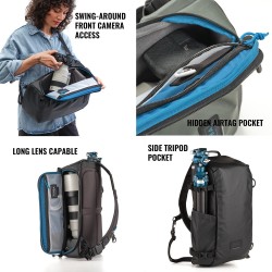 Tenba Bolsa de Hombro Solstice V2 16L Negra | Bandolera fotográfica espaciosa y ergonómica