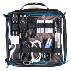Tenba Bolsa para Cables Tools Cable Duo 8 Negra | Bolsa organizadora de gran capacidad para cables y accesorios