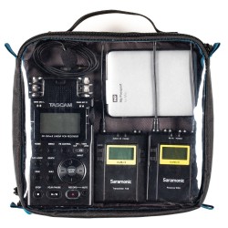 Tenba Bolsa para Cables Tools Cable Duo 8 Negra | Bolsa organizadora de gran capacidad para cables y accesorios