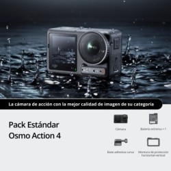 DJI Osmo Action 4 Combo | Cámara de acción 4K/120fps resistente al agua