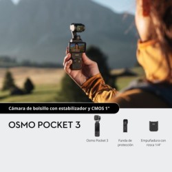 DJI Osmo Pocket 3 | Cámara de bolsillo con estabilización de 3 ejes