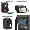 Tenba Mochila Solstice V2 24L Negra | Mochila fotográfica espaciosa y ergonómica