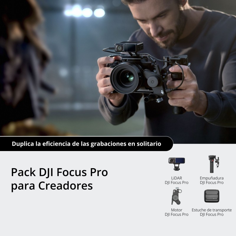 DJI Focus Pro Creator Combo | Sistema de enfoque LiDAR con motor y empuñadura