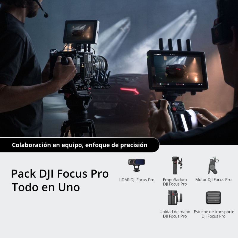 DJI Focus Pro All-In-One Combo | Sistema de enfoque LiDAR completo para cineastas profesionales