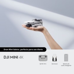 DJI Mini 4K | Dron ultraligero con cámara 4K y hasta 31 minutos de vuelo