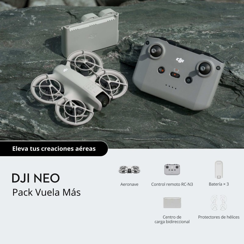 DJI Neo Fly More Combo | Paquete completo con dron, baterías adicionales y accesorios