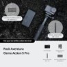 DJI Osmo Action 5 Pro Combo Aventura | Cámara de acción 4K con accesorios para grabaciones prolongadas