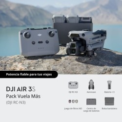 DJI Air 3S Fly More Combo + RC-N3 | Paquete completo con accesorios y control remoto estándar