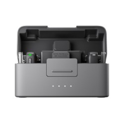 DJI Mic Mini (2 TX + 1 RX + Estuche de Carga) | Sistema de micrófono inalámbrico para entrevistas y grabaciones prolongadas