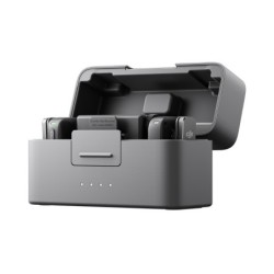 DJI Mic Mini (2 TX + 1 RX + Estuche de Carga) | Sistema de micrófono inalámbrico para entrevistas y grabaciones prolongadas