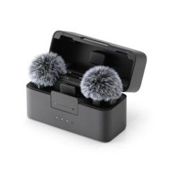 DJI Mic Mini (2 TX + 1 RX + Estuche de Carga) | Sistema de micrófono inalámbrico para entrevistas y grabaciones prolongadas