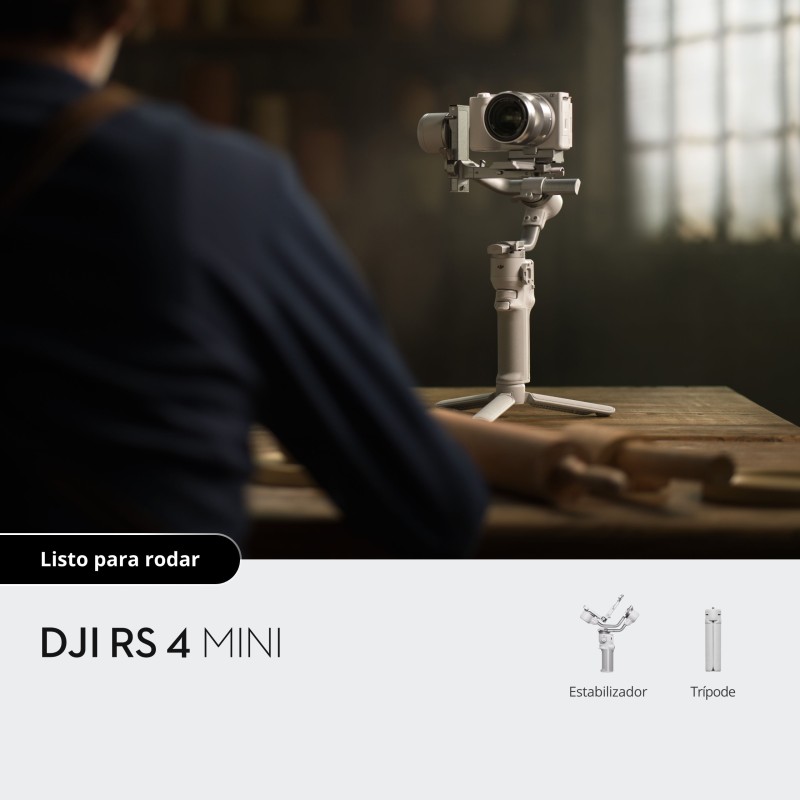 DJI RS 4 Mini | Estabilizador compacto de 3 ejes para cámaras y smartphones