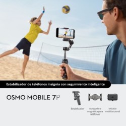 DJI Osmo Mobile 7 Pro | Gimbal avanzado para smartphone con módulo multifuncional y seguimiento nativo