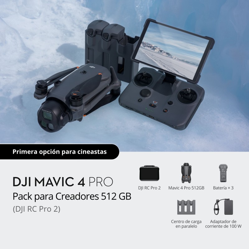 DJI Pack para Creadores Mavic 4 Pro (DJI RC Pro 2) | Kit completo profesional