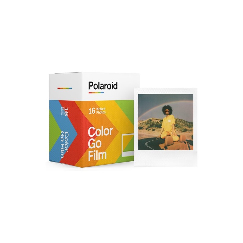 Polaroid Película GO Pack Doble | 16 fotos instantáneas en formato compacto para la cámara Polaroid Go