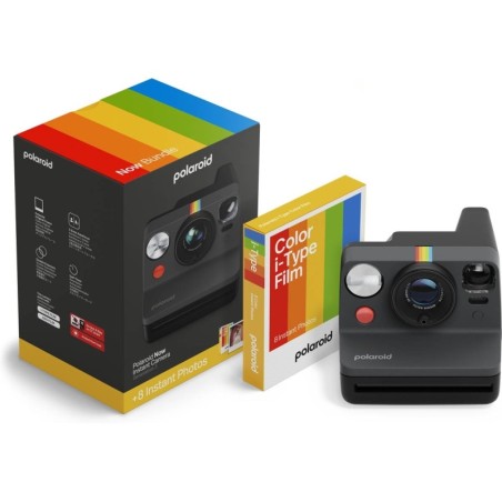 Polaroid Now Generation 3 Kit Cámara Instantánea Negro | cámara instantánea | kit cámara instantánea