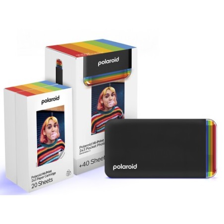 Polaroid Everything Box Impresora Hi-Print 2x3 Generation 2 Negro (40 Fotos) | Pack premium