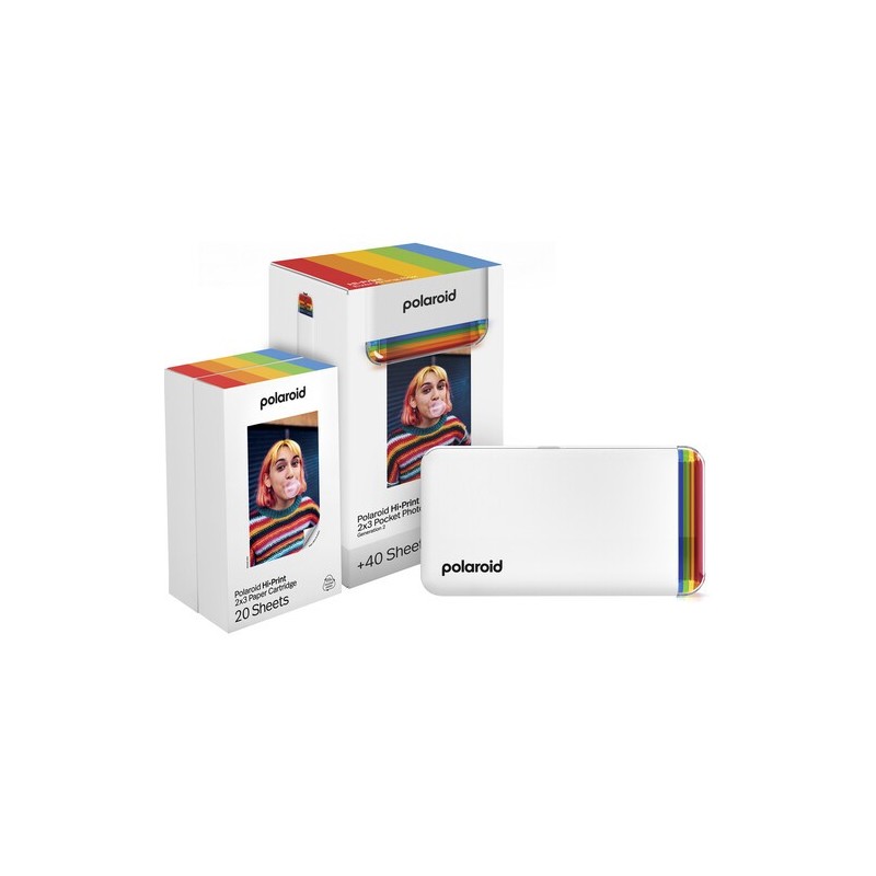 Polaroid Everything Box Impresora Hi-Print 2x3 Generation 2 Blanco (40 Fotos) | Pack premium