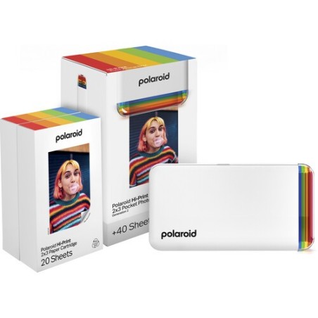 Polaroid Everything Box Impresora Hi-Print 2x3 Generation 2 Blanco (40 Fotos) | Pack premium