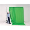 Lastolite Fondo de Tela 3x3 m Chromagreen | Superficie chroma verde profesional para efectos especiales