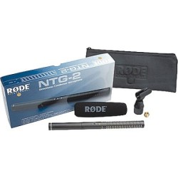 Rode NTG2 | Micrófono direccional largo para cámaras y producción audiovisual