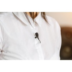 Rode Lavalier GO Negro | Micrófono de solapa profesional compatible con Rode Wireless GO
