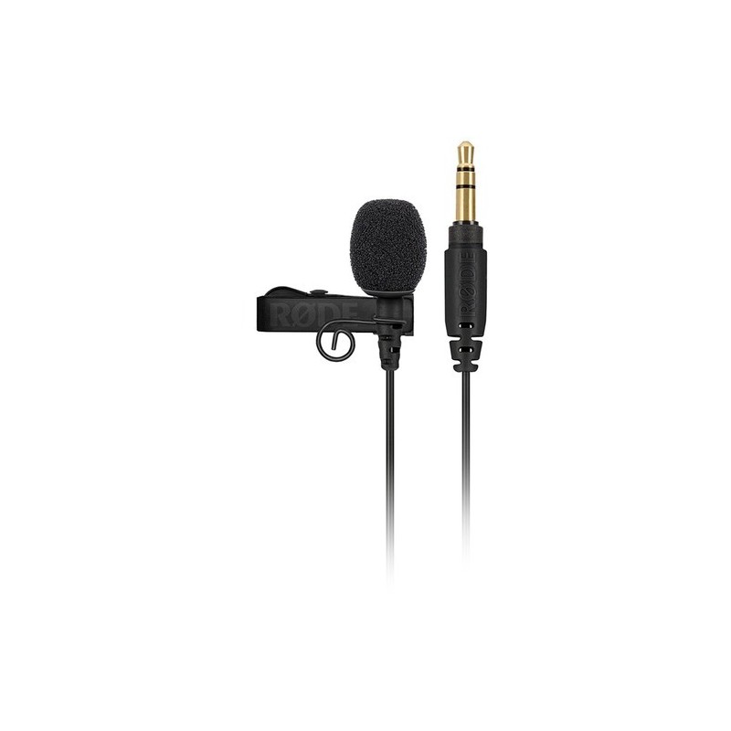 Rode Lavalier GO Negro | Micrófono de solapa profesional compatible con Rode Wireless GO