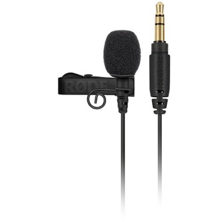 Rode Lavalier GO Negro | Micrófono de solapa profesional compatible con Rode Wireless GO