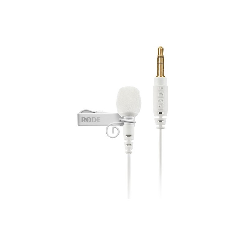 Rode Lavalier GO Blanco | Micrófono de solapa profesional para Wireless GO en color blanco