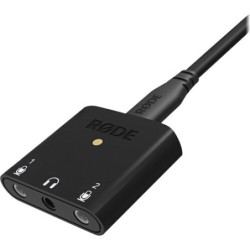 Rode AI-Micro | Interfaz de audio ultra compacta con entradas TRS/TRRS para grabación en móviles y ordenadores
