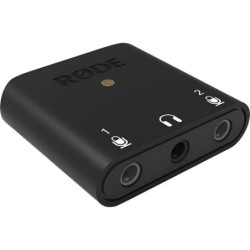 Rode AI-Micro | Interfaz de audio ultra compacta con entradas TRS/TRRS para grabación en móviles y ordenadores