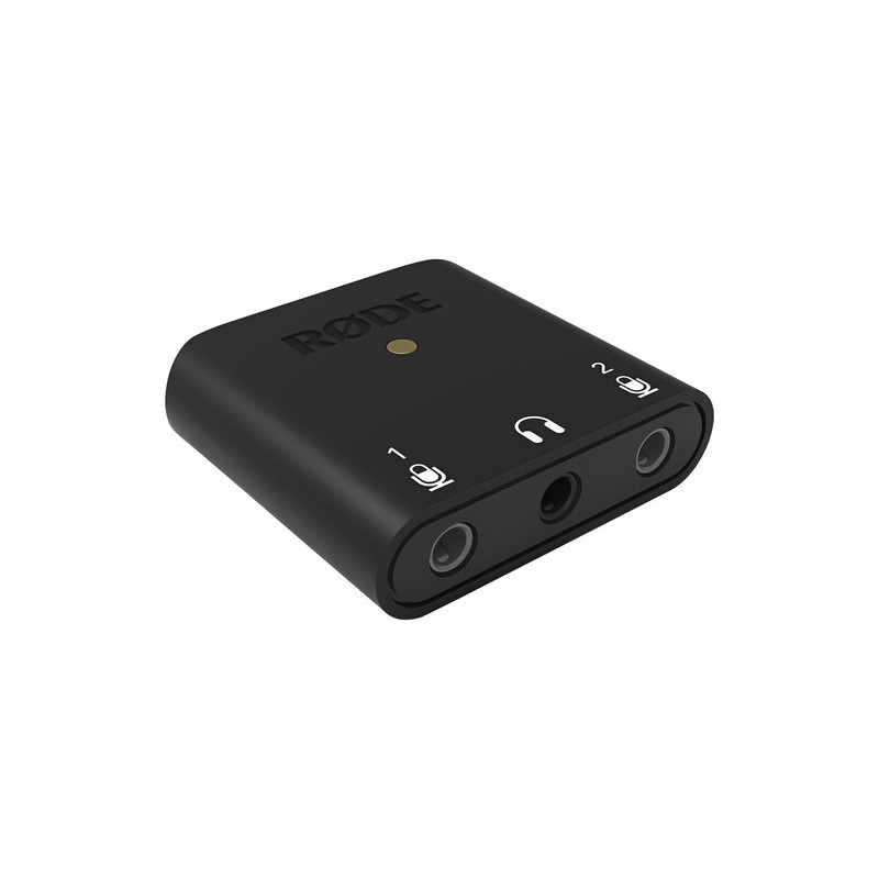Rode AI-Micro | Interfaz de audio ultra compacta con entradas TRS/TRRS para grabación en móviles y ordenadores