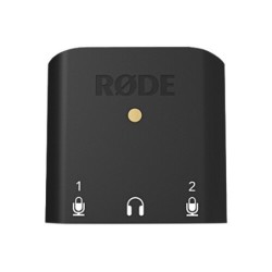 Rode AI-Micro | Interfaz de audio ultra compacta con entradas TRS/TRRS para grabación en móviles y ordenadores