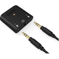 Rode AI-Micro | Interfaz de audio ultra compacta con entradas TRS/TRRS para grabación en móviles y ordenadores
