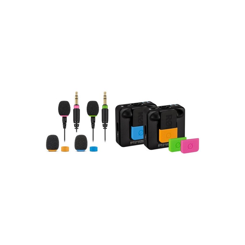 Rode Colors 2 | Set de paravientos y accesorios de identificación para Wireless GO
