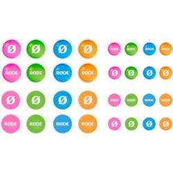 Rode Colors 2 | Set de paravientos y accesorios de identificación para Wireless GO