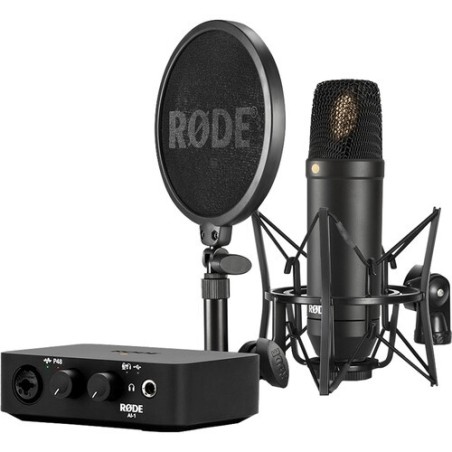 Rode AI-1+NT1 | Kit de estudio completo con micrófono de condensador y interfaz USB