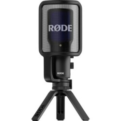 Rode NT-USB+ | Micrófono de condensador USB profesional con preamplificador Revolution
