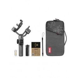 ZHIYUN Smooth 5S Combo Gris | Estabilizador de 3 ejes con luz de relleno y accesorios completos